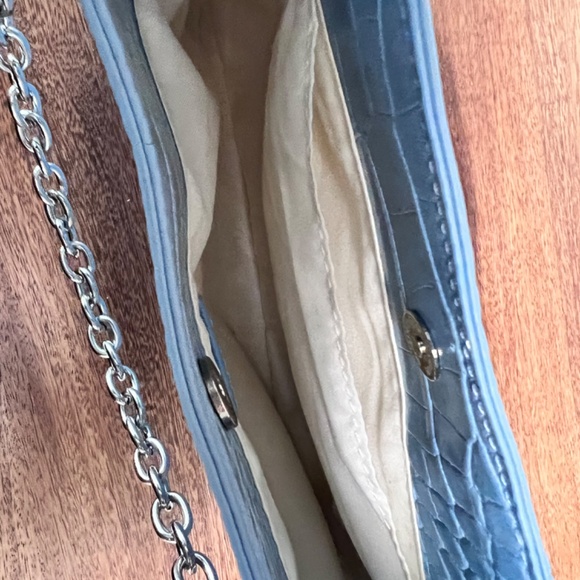 Urban Outfitters Light Blue Faux Croc Small Handbag- - Picture 5 of 9